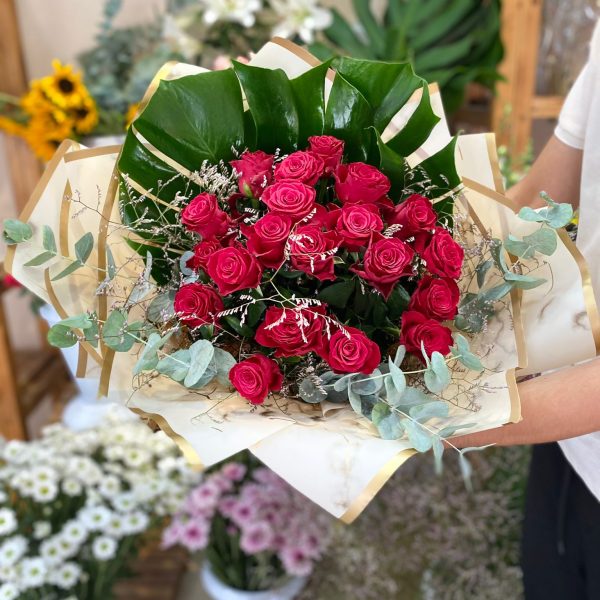 21 Kırmızı Gül Buketi | Romantik ve Anlamlı Hediye Seçeneği